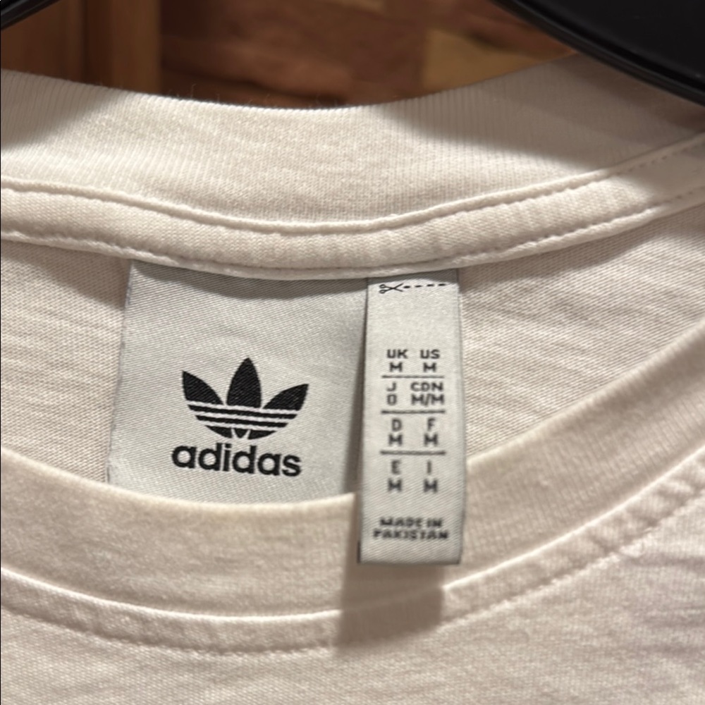 Adidas Limited Edition from Europe White Graphic Men's T-Shirt - Picture 8 of 9